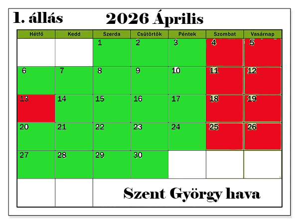 1. ÁLLÁS